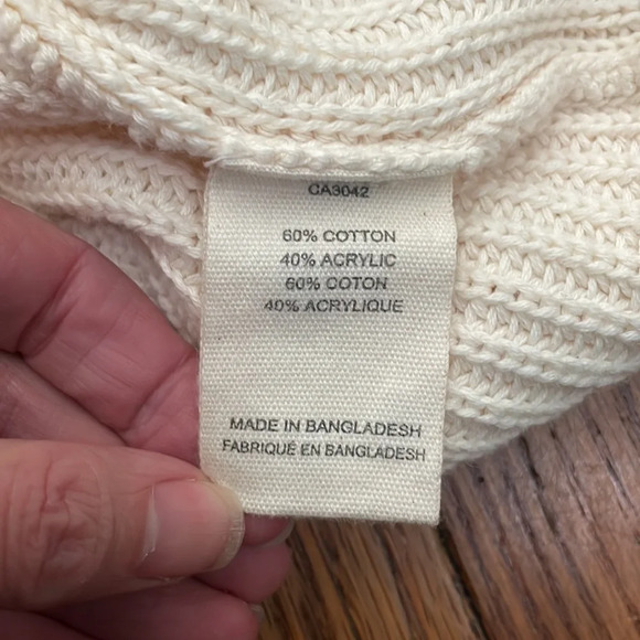 Grey State Merida Knit‎ Sweater Cream size 1 Small Balloon Sleeves - Picture 7 of 11